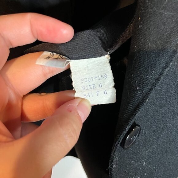 Vintage 1980's Pendleton black wool blazer - Picture 4 of 6